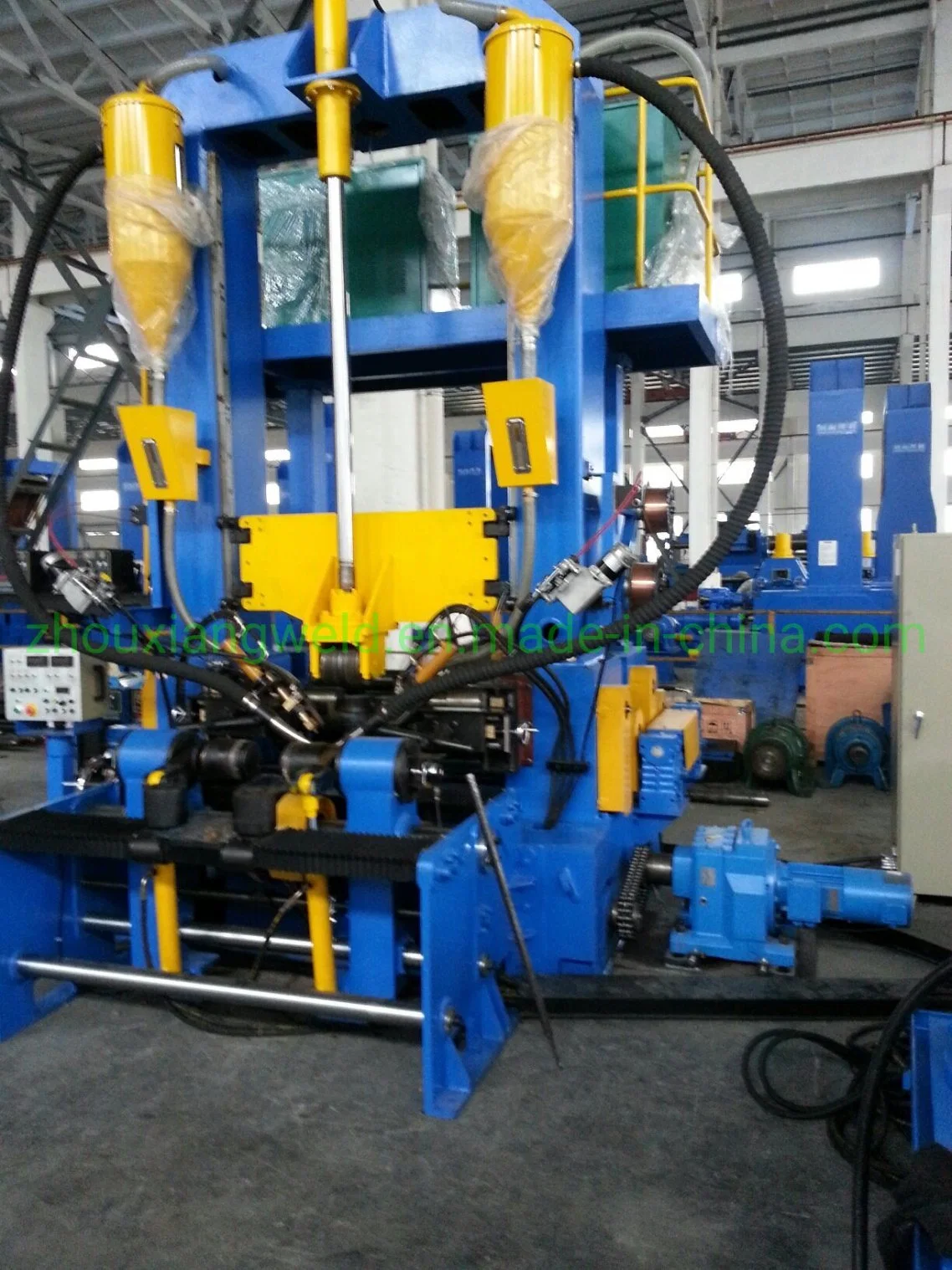 Assembling Welding Straightening 3 in 1 H Beam Welding Line