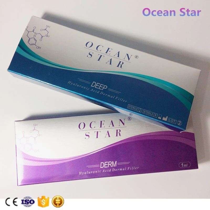 Ocean Star ha Inyección De Ácido Hialurónico para comprar 1ml Fine / Derm / profunda