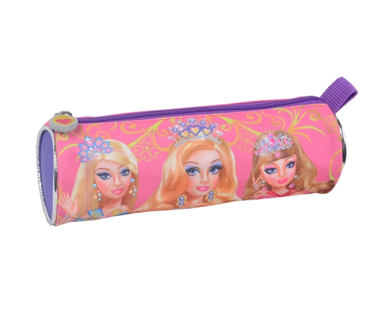 Cute Princess Cartoon Anime Polyester Girl School Pencil Case Bag