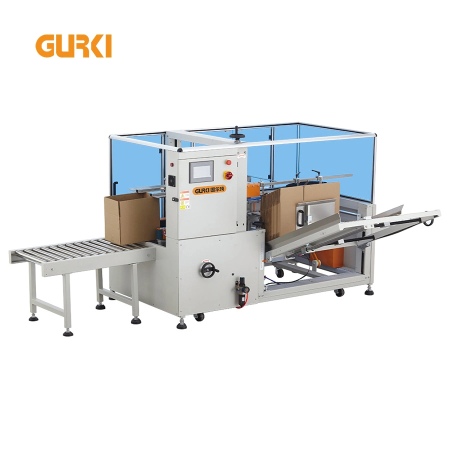 Fully Auto Random Big Case Box Carton Erector Unpacking Sealing Machine Equipment with Packer