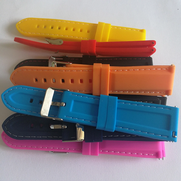 9 couleurs Bracelet en caoutchouc de silicone watch band bracelet Bracelet avec barre libre du ressort