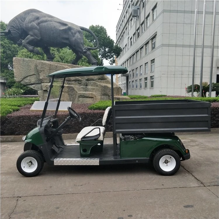 White Electric Golf Cart avec certificat ce Scenic Park Hotel Voiture touristique de l'hôpital scolaire