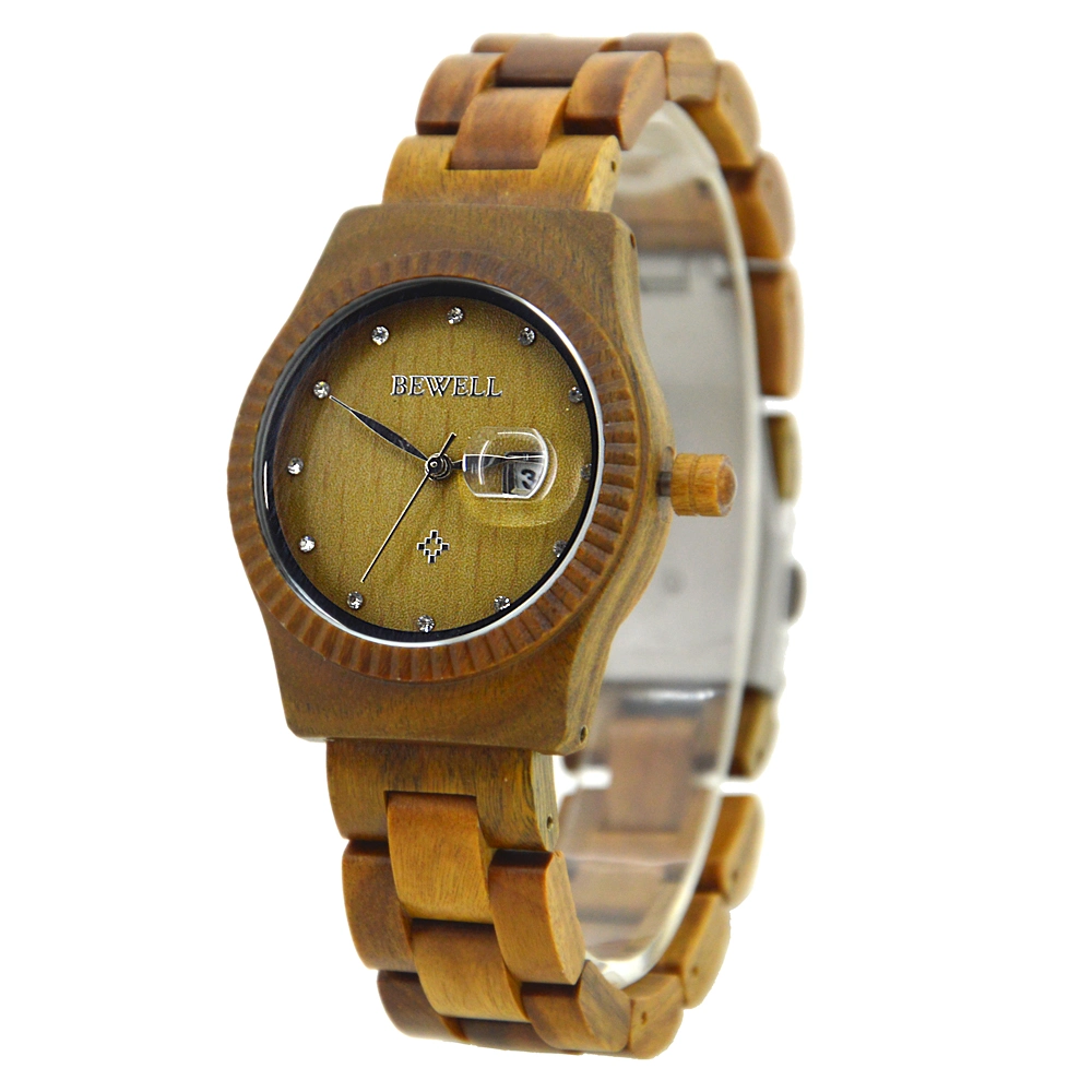 Promoción reloj de pulsera reloj de madera hechos a mano natural para hombres y mujeres