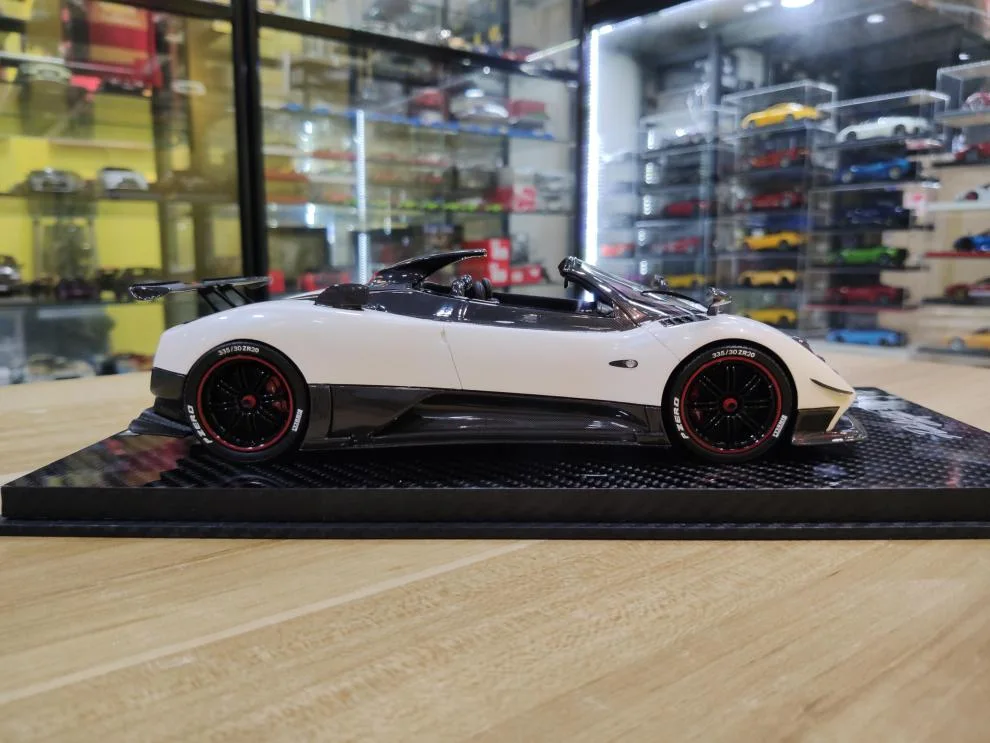 Modelo de coche Peako aleación Pagani Pagani Zonda Roadster convertible de resina de simulación del modelo de coche Regalo azul y negro