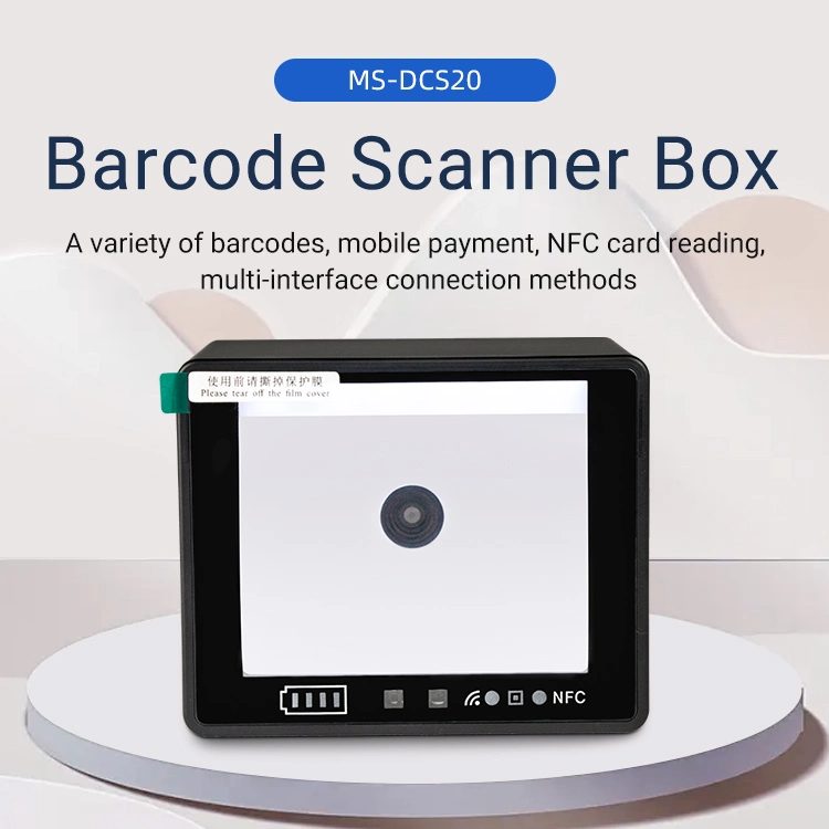 Desktop Fixed Embedded RS232 Scan Barcode Scanner Dcs20 Qr Code Barcode Scanner