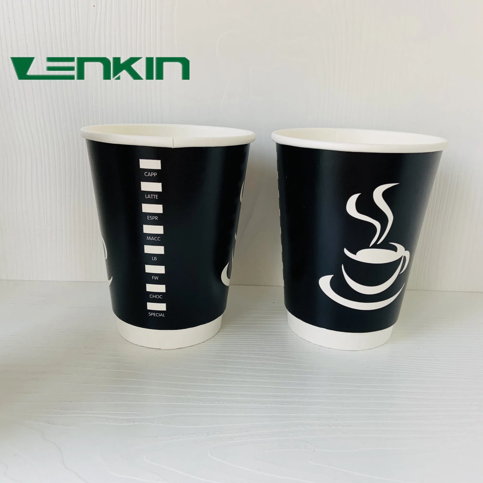 Coffee Cups Disposable Paper Top OEM Customized Wall Logo Item Style Food Color Freight Bottom