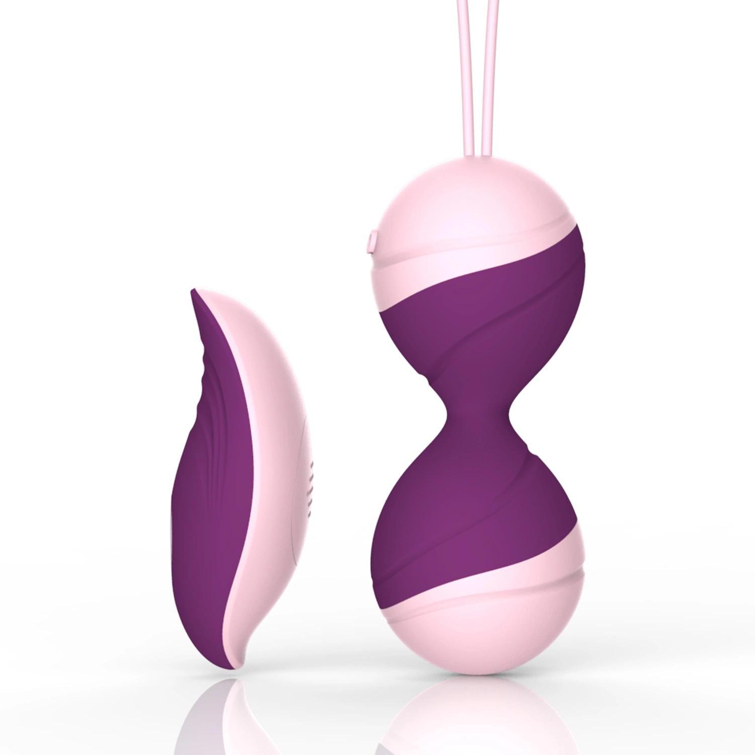 Schöne Farbe Vibrator Sex Spielzeug Wasserdicht drahtlose Fernbedienung USB Wiederaufladbare Kegel Übung Kit für sexuelle Aroual