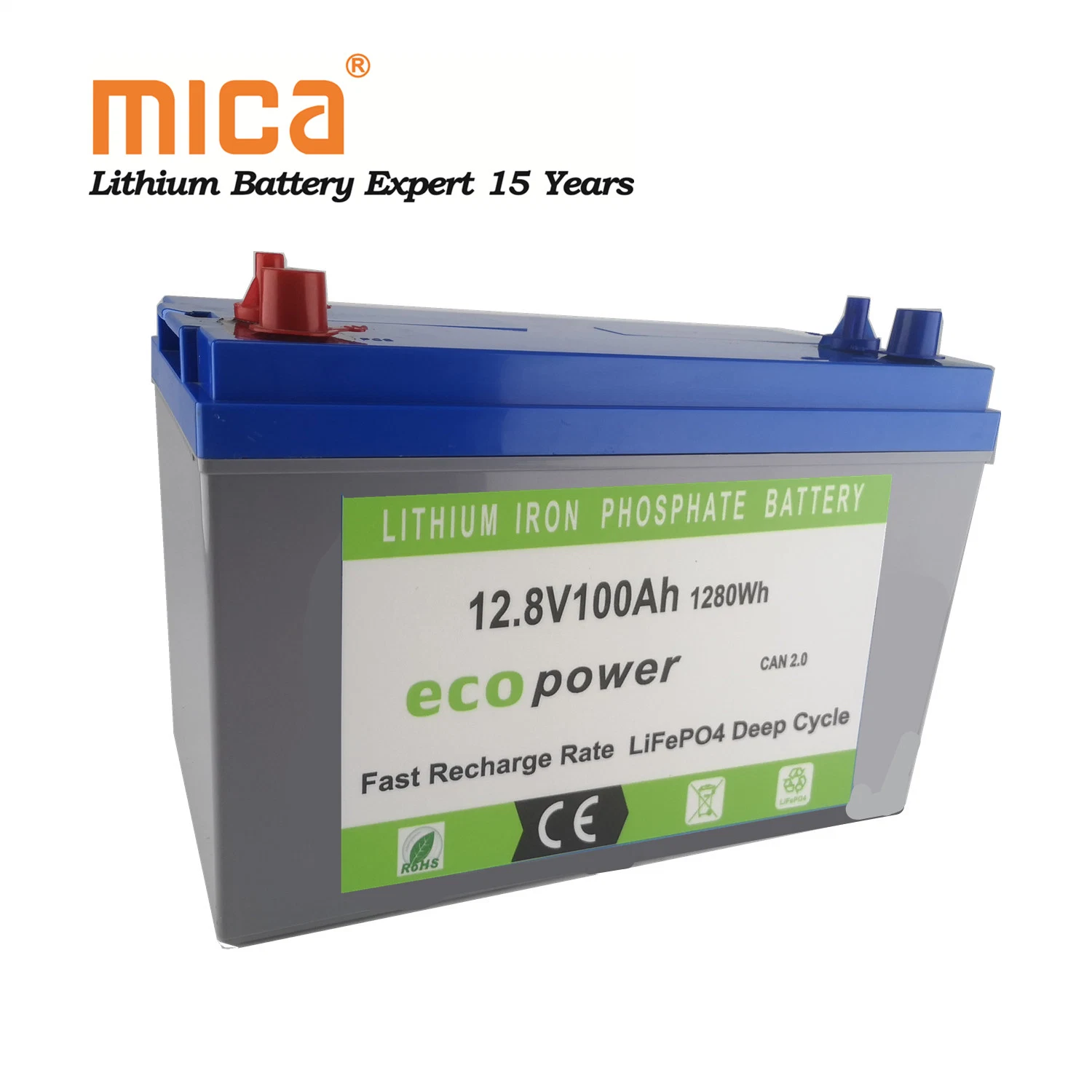 Factory Price 12V100ah LiFePO4 Battery Pack for Lead Acid Battery Replacement