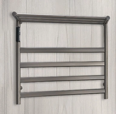 Wall Mounted Stainless Steel Electric Towel Racks with Top Shelf