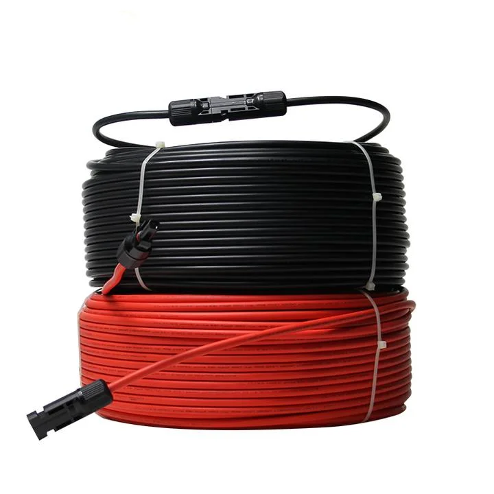 2021 New Good Quality TUV Certificate Xlpo Insulation PV Solar Cable 1000V 1500V 4mm2 6mm 10mm Power PVC Sheath DC PV Cable