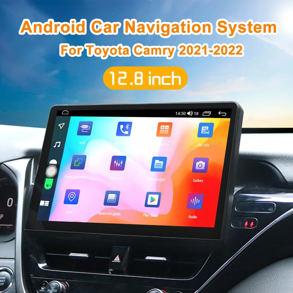 Car Android Electronic Video Multimedia Player for Toyota Camry 2020 2021 4+64 GB GPS Full Touch Screen