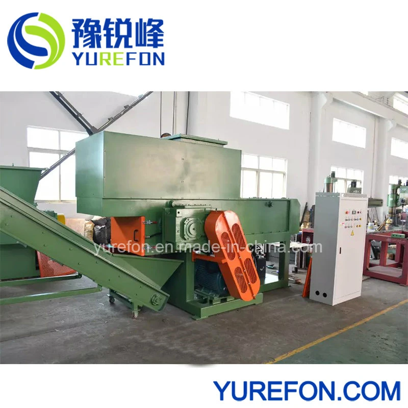 Waste Plastic HDPE PVC Pipe Single Shaft Recycling Shredder