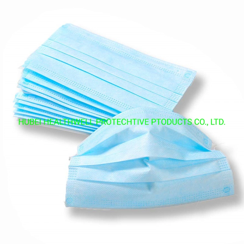 Non Woven Disposable Blue Face Mask with Earloop