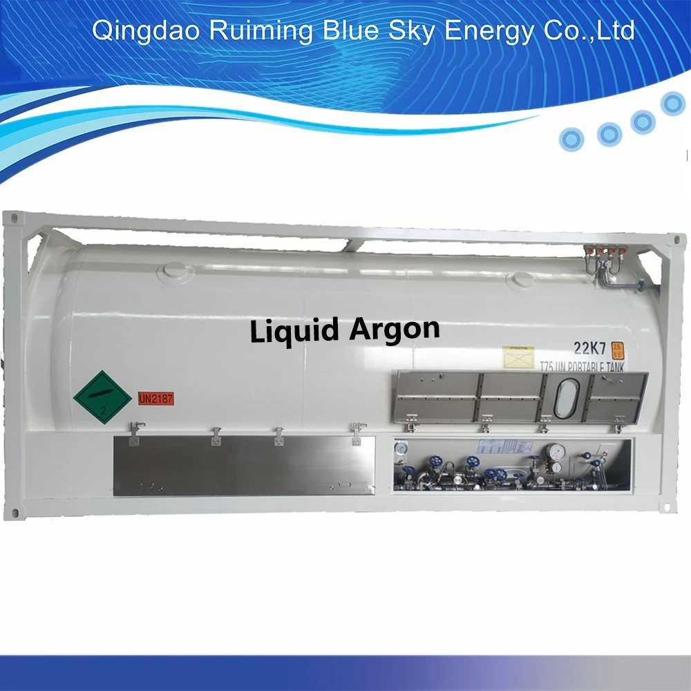 20 Feet T75 ISO Tank Container Cryogenic Liquid Argon, Lin, Lox