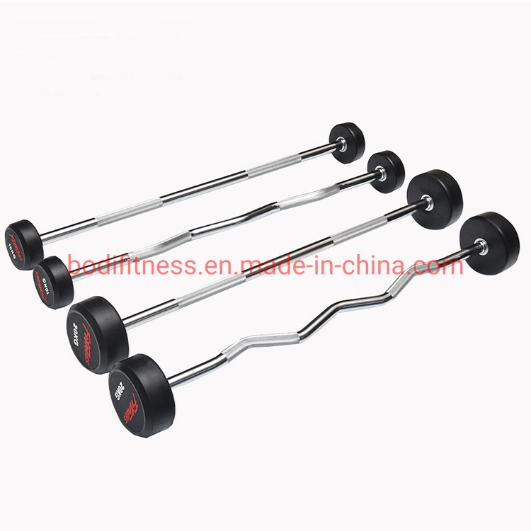 Gimnasio Gimnasio Barbell de goma recubiertos de placas de peso de la goma de Life Fitness Barbell