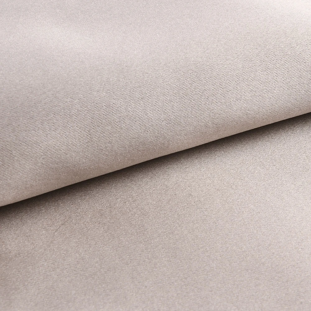 Factory Sale 100% Polyester 230GSM Solid Color Blackout Thick Satin Curtain Fabric