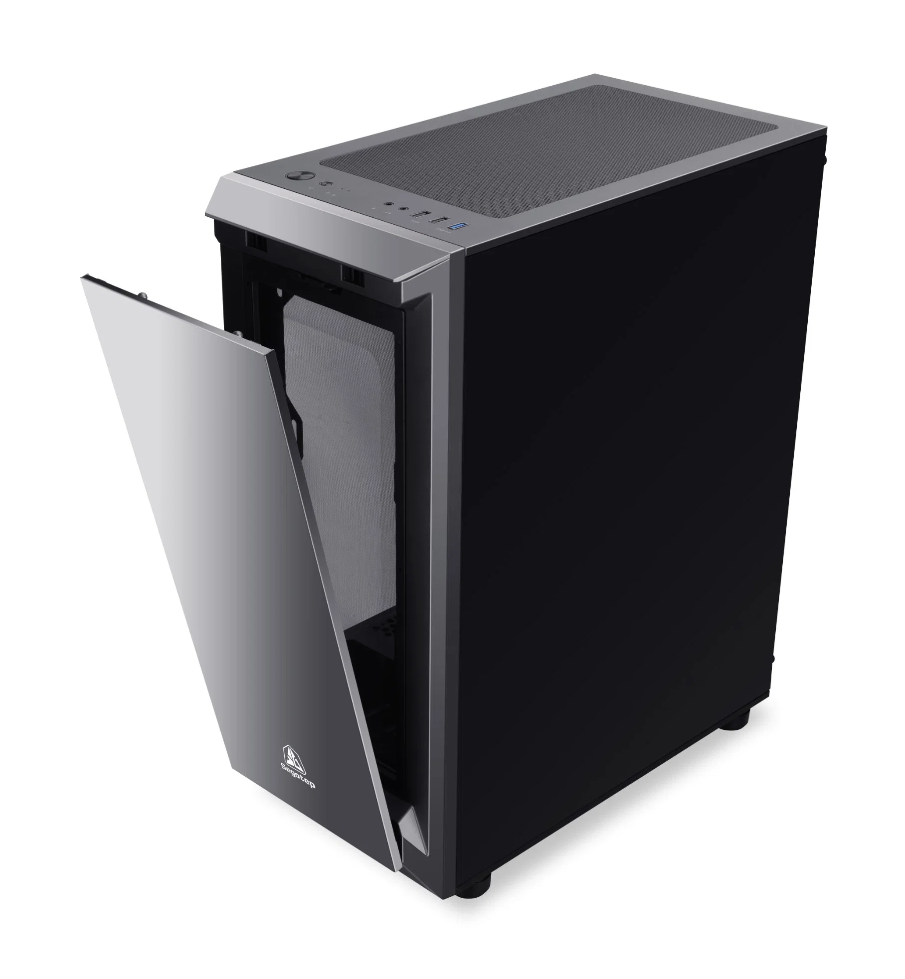 Панель быстрого отсоединения Swegotep Gank с 5 3 сторон, игровой корпус ATX MID Tower PC, порт USB 3.0 для подключения переднего порта ввода/вывода, боковая панель из закаленного стекла, система управления кабелями, чехол для верхней торговой марки