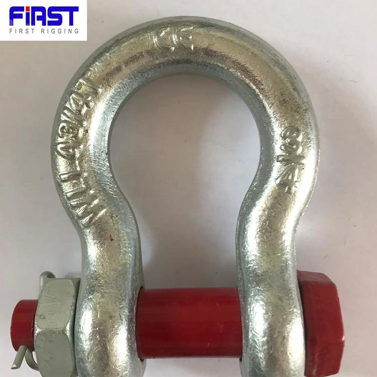 High Strength Us Type Alloy Steel G2130 Bow Shackle for Sling Connection