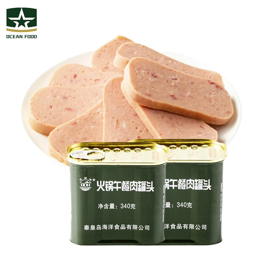 Fresh Pork Processing Food Camping Hot Pot Canned Luncheon Meat