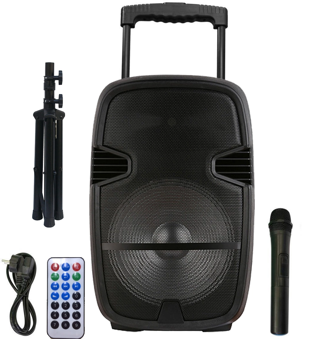 Best Selling Tws 15inch Speaker Professional Portable Trolley Bluetooth Active Speaker