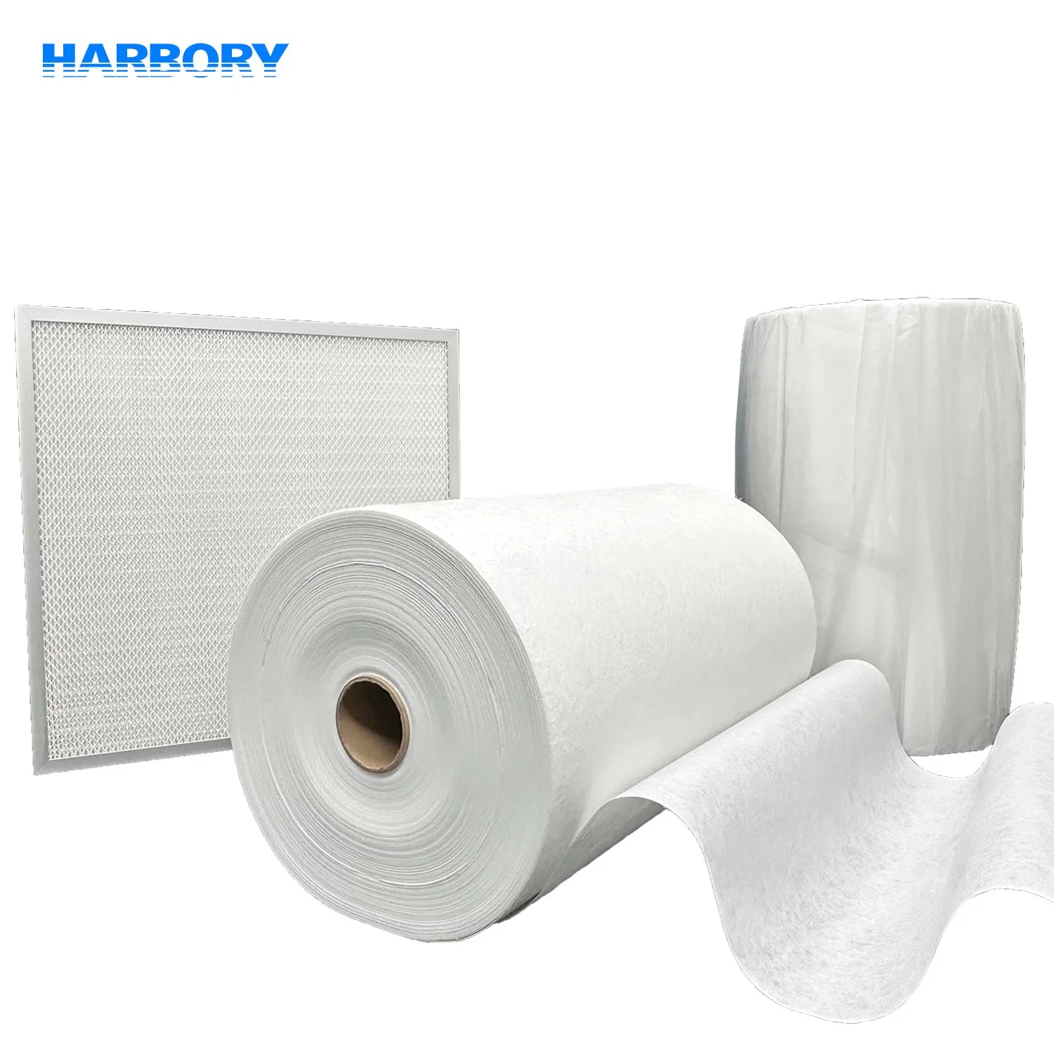 Fornecedor Harbory Eco friendly filtro de ar rolo industrial PP ar Material filtrante