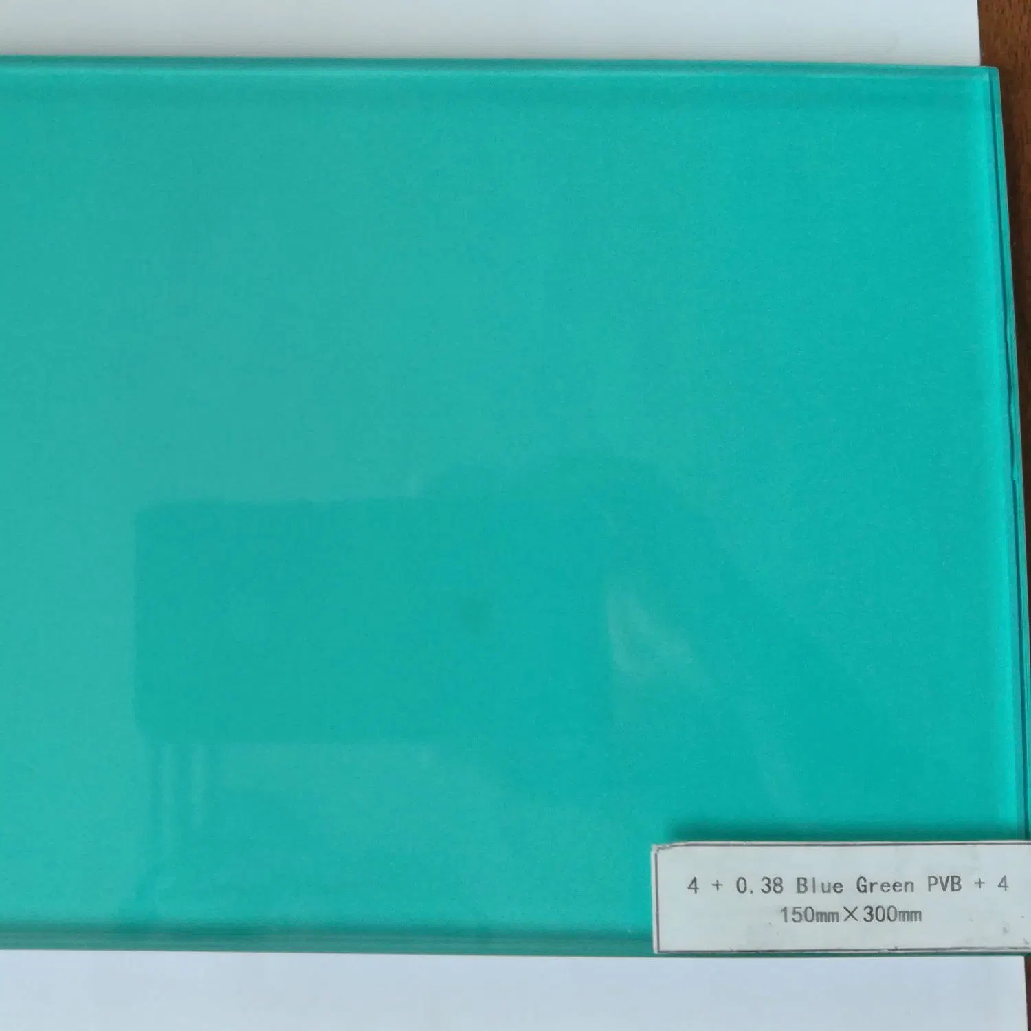 6.38mm Sky Blue or Blue Green PVB Safety Laminated Glass