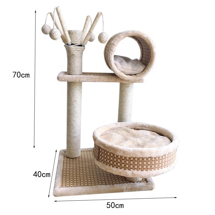 عالية الجودة مخصصة Sisal Rope Sخدش لوح حديث كبير متعدد اللاعبين قط يخدش موقعة قطة شجرة