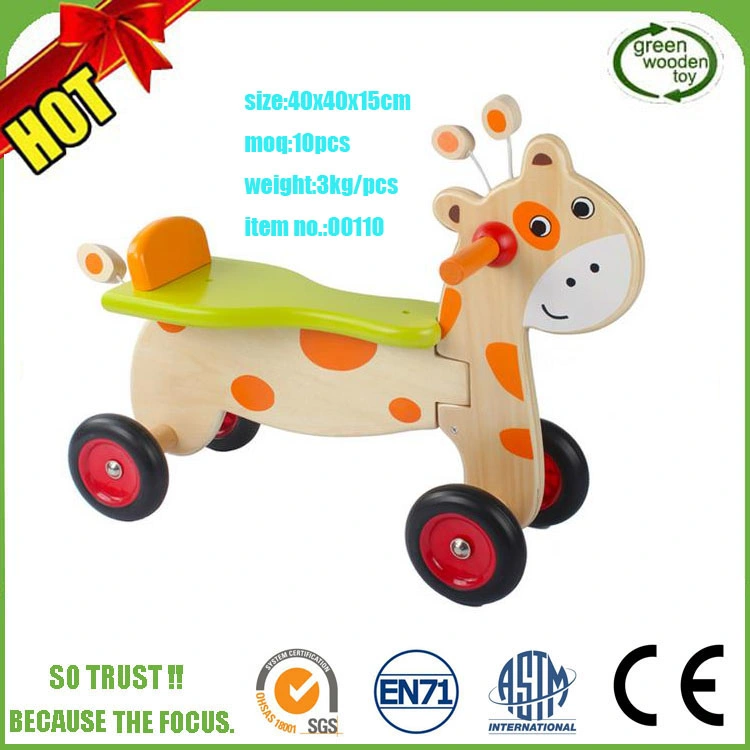 Popular Wooden Motor Kids Bike, Hot Sale Scooter of Children Wooden Outdoor Toys