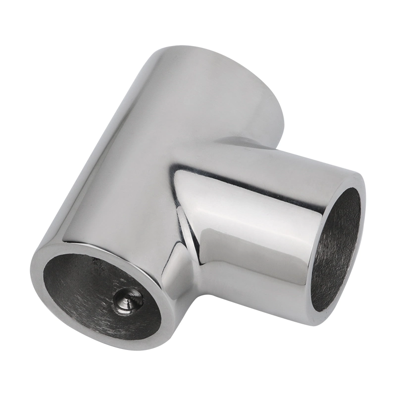 Stainless Steel Marine 316 Tee Handrail 3 Way Joint Tube Pipe Fittings for Ship