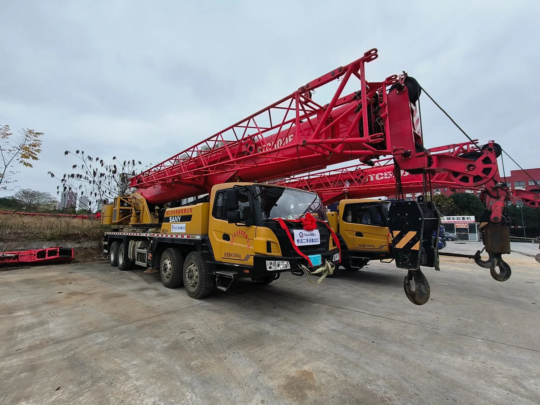 2020 2021 Gebrauchte Sany 50 Tonnen Kran Lkw Lfting Crane Mobilkran Des Lkw-Krans Ausleger