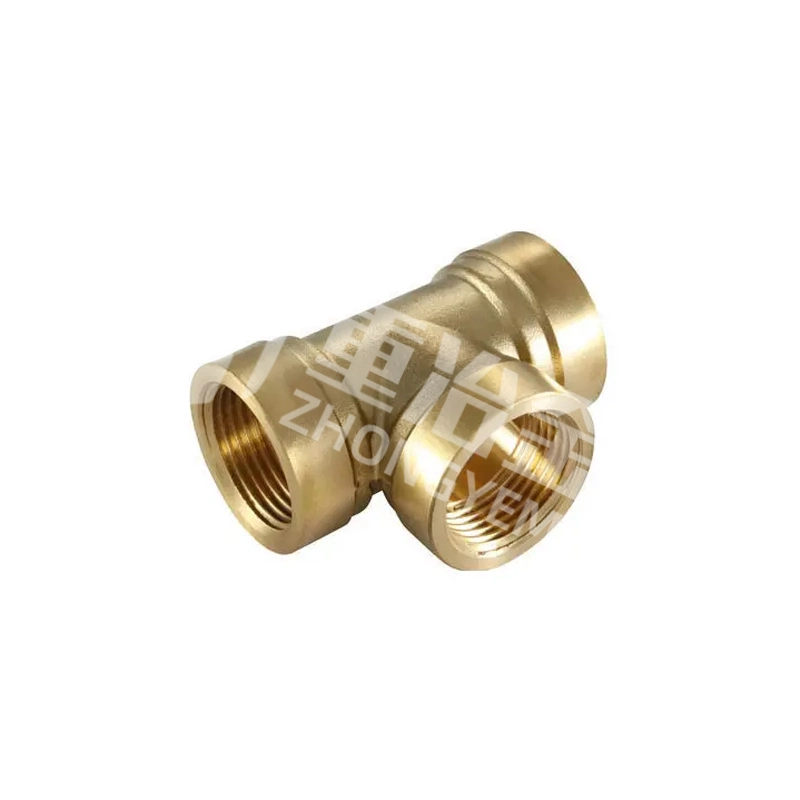 Fast Heat Dissipation Sterilization H68 ASTM/C26200 JIS/C2680 Copper Three-Way Pipe Fittings