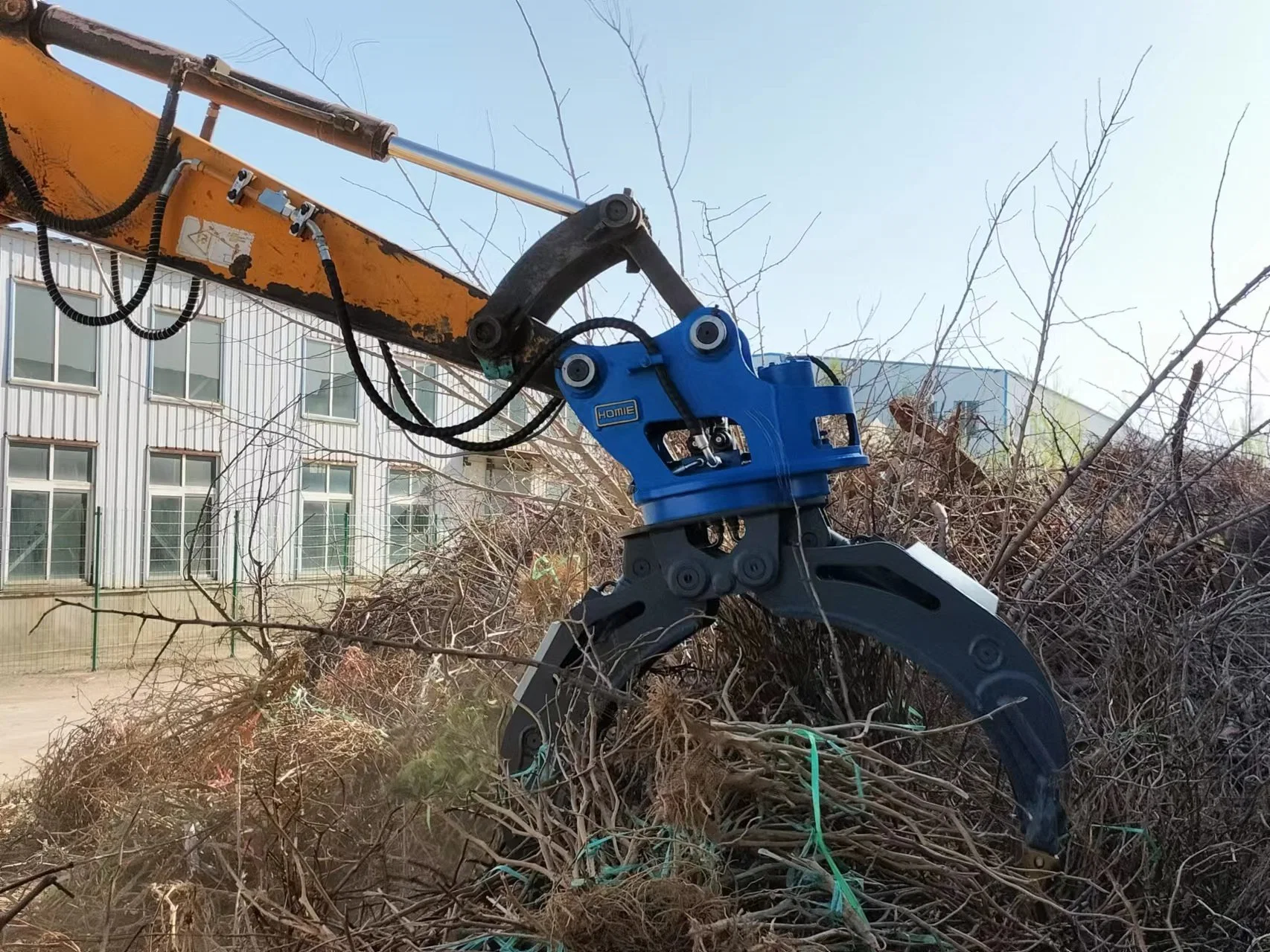 Triagem hidráulico agarrar a garra de Log para pequenas escavadoras hidráulicas Garra rotatória