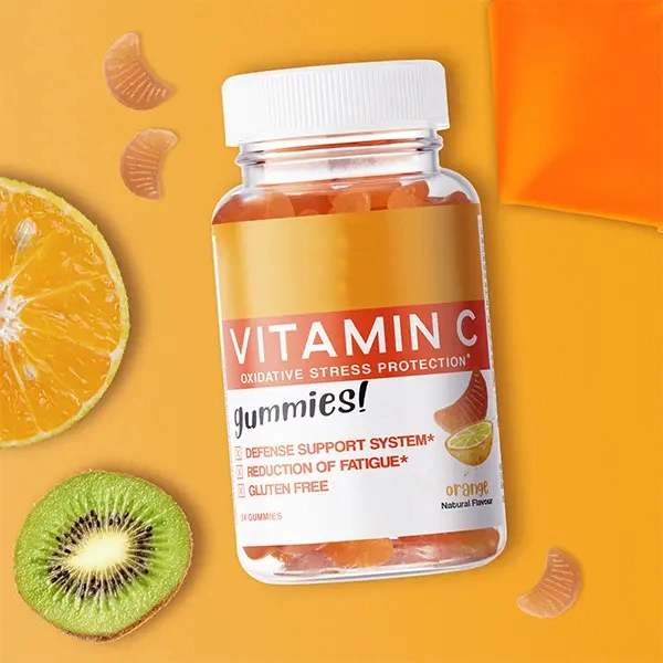 Moda Bulk Private Label Saúde alimentos Candy vitamina C urso Mamã