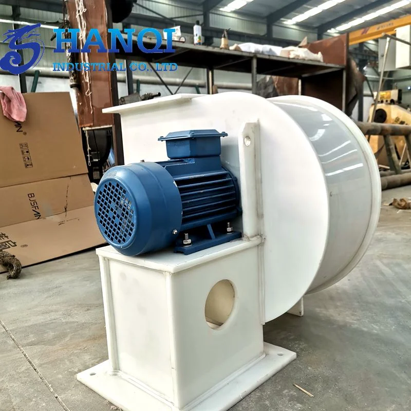 Laboratory PP Anti-Corrosion Plastic Centrifugal Fan 220V Ventilation Cabinet Fan Impeller Low Noise Centrifugal Fan