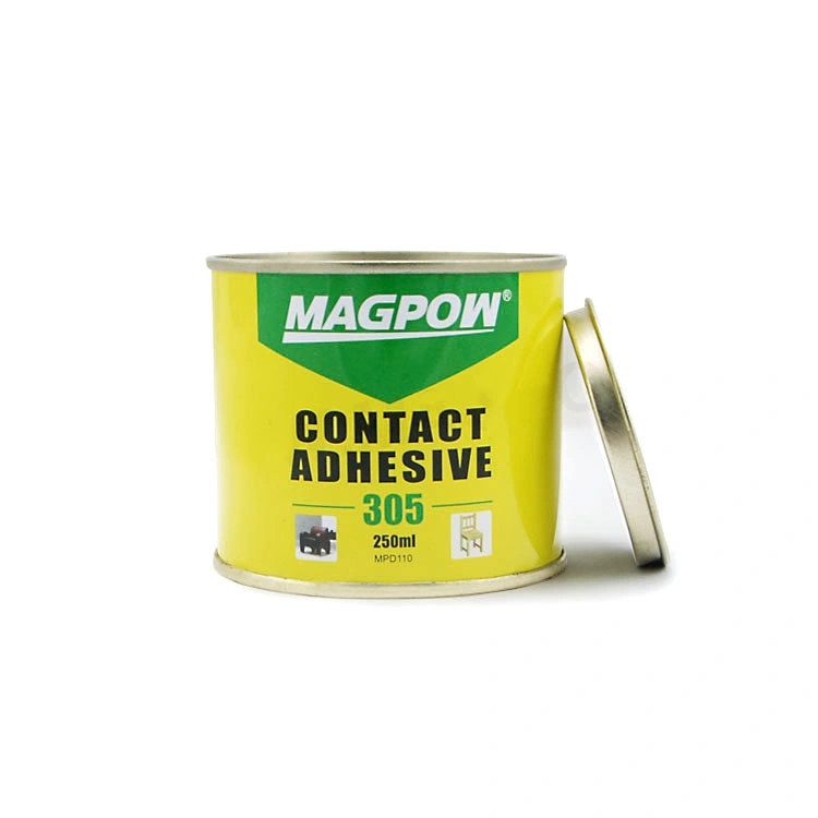 La zapata de adhesivo de contacto de color amarillo cemento cola 500ml 750 ml 1L 3L