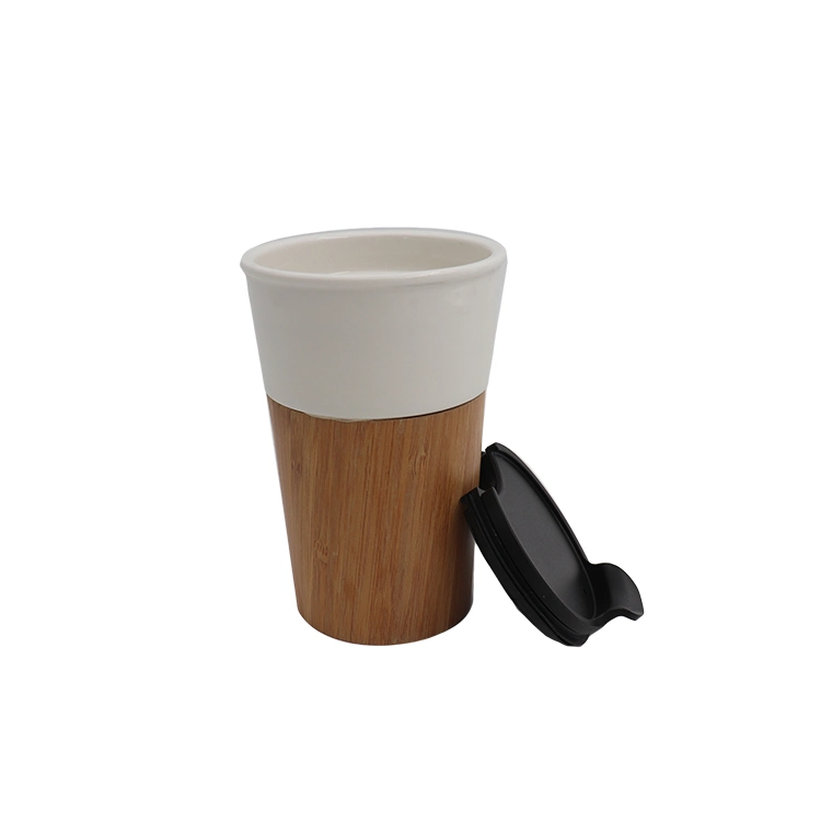 Wholesale/Supplier 16oz Fashion Elegant Reusable Bamboo Eco Travel Mug Bamboo Thermos