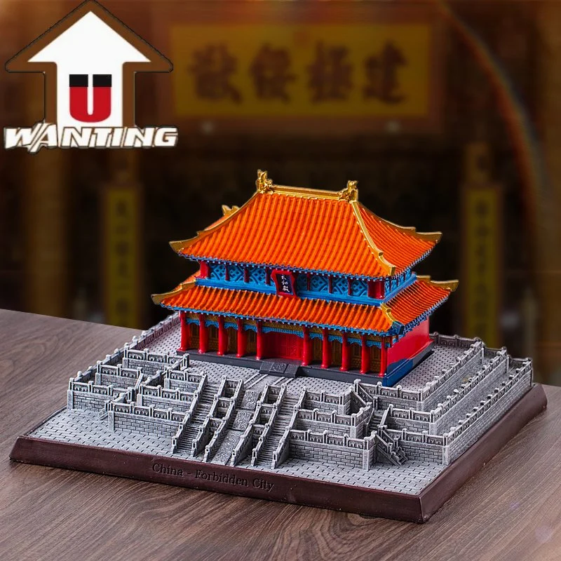 Promotional Gift China Famous Building The Forbidden City Home Decoration Resin Craft