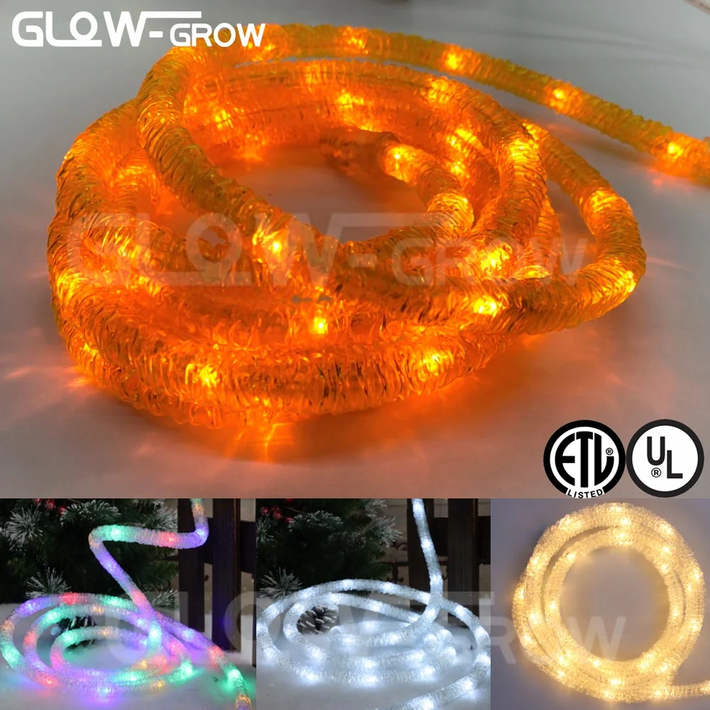 UL ETL flexible Navidad hielo cristal LED Luz de cuerda para Casa decoración de evento de vacaciones