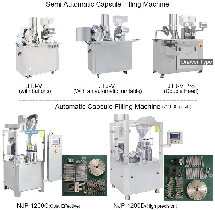 OEM Capsule Semi-Auto Hard Gelatin Capsule Filler Empty Capsule Filling Capsule Sealing Machine