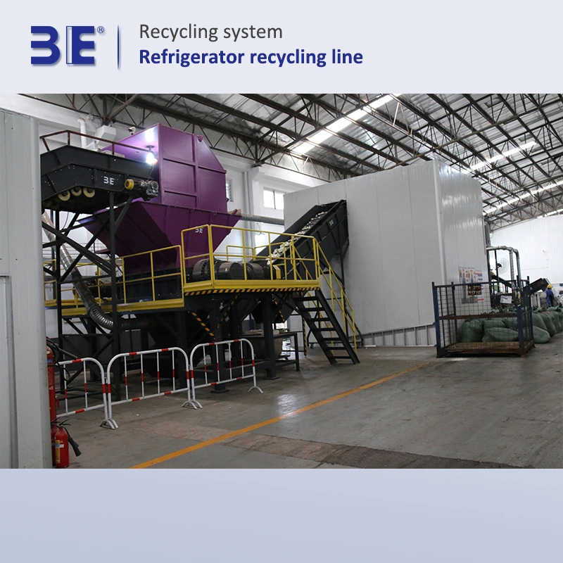Planta de reciclagem frigorífico Frigorífico Máquina de reciclagem triturador