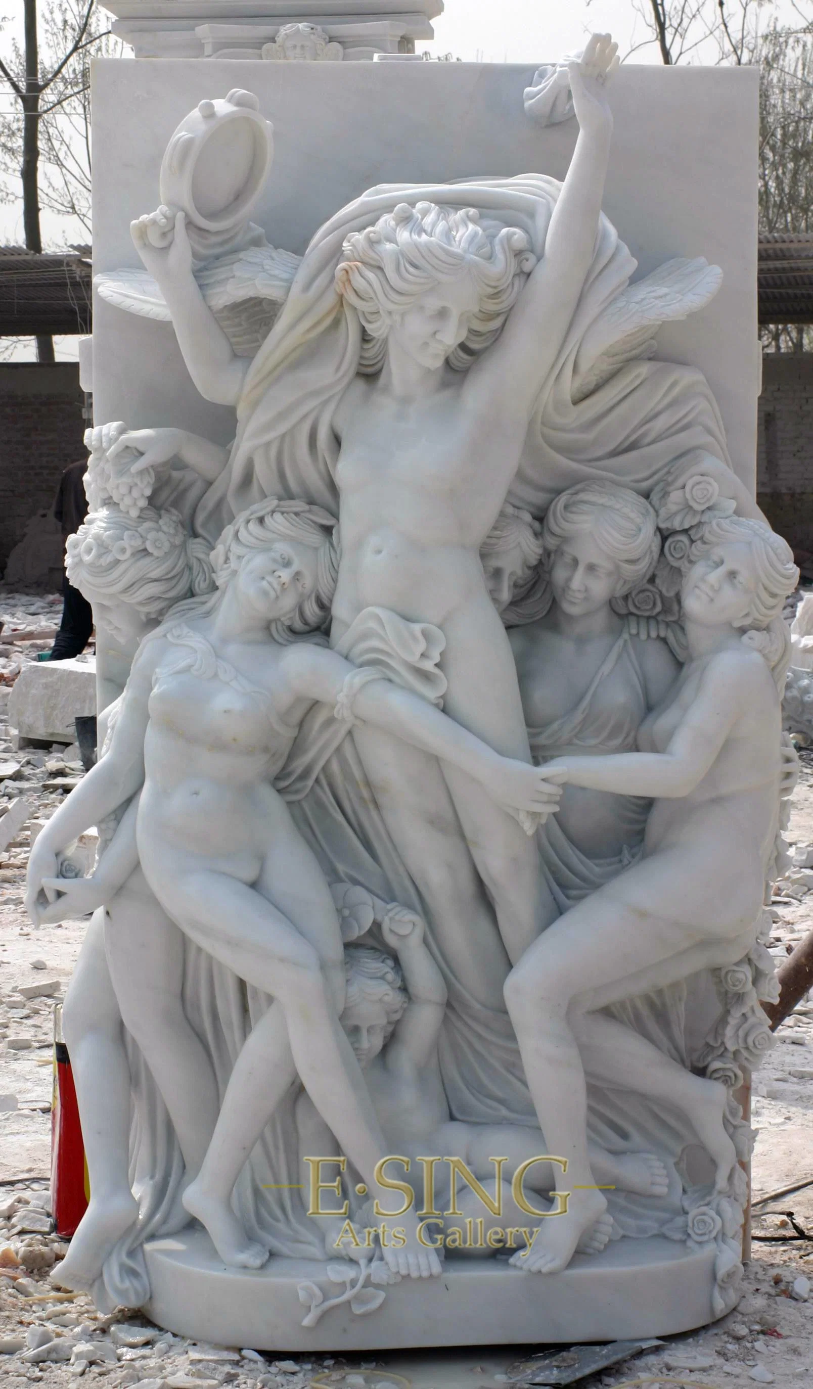 High quality/High cost performance  Indoor Wall Marble Statue Sculpture Relief with Lady