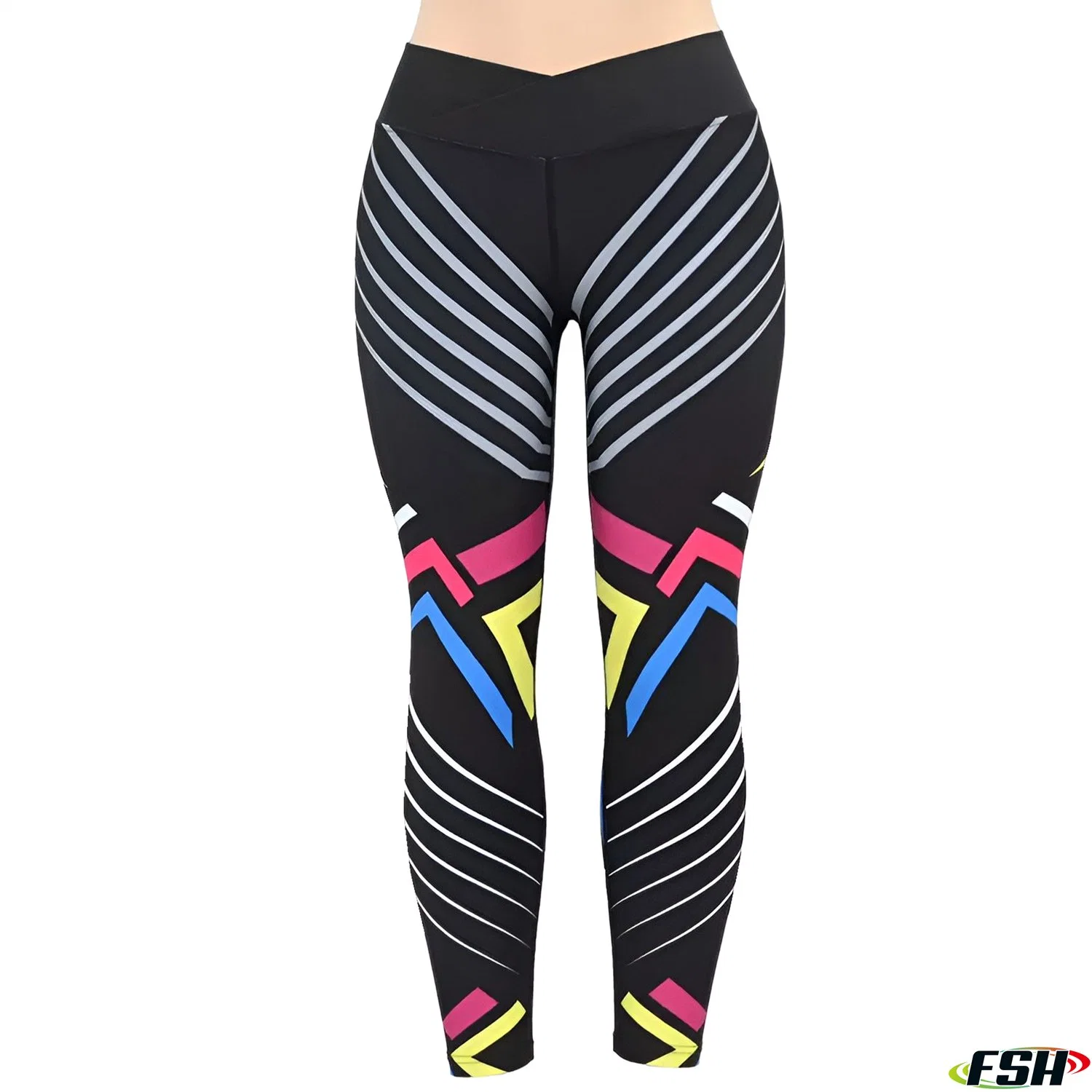 Wholesale Customized Women Running Leggings Compression Leggings Sublimation Printed Leggings