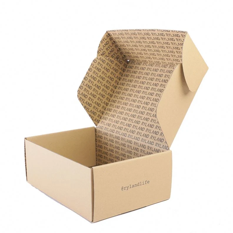 Fábrica al por mayor Embalaje de papel Corrugated compostable Mail Mini Cajas Cajas