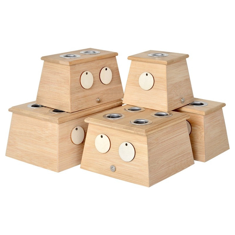 Mini Universal Moxa Moxibustion Box Smart Smokeless Portable Bamboo Moxibustion Pot Moxibustion Box