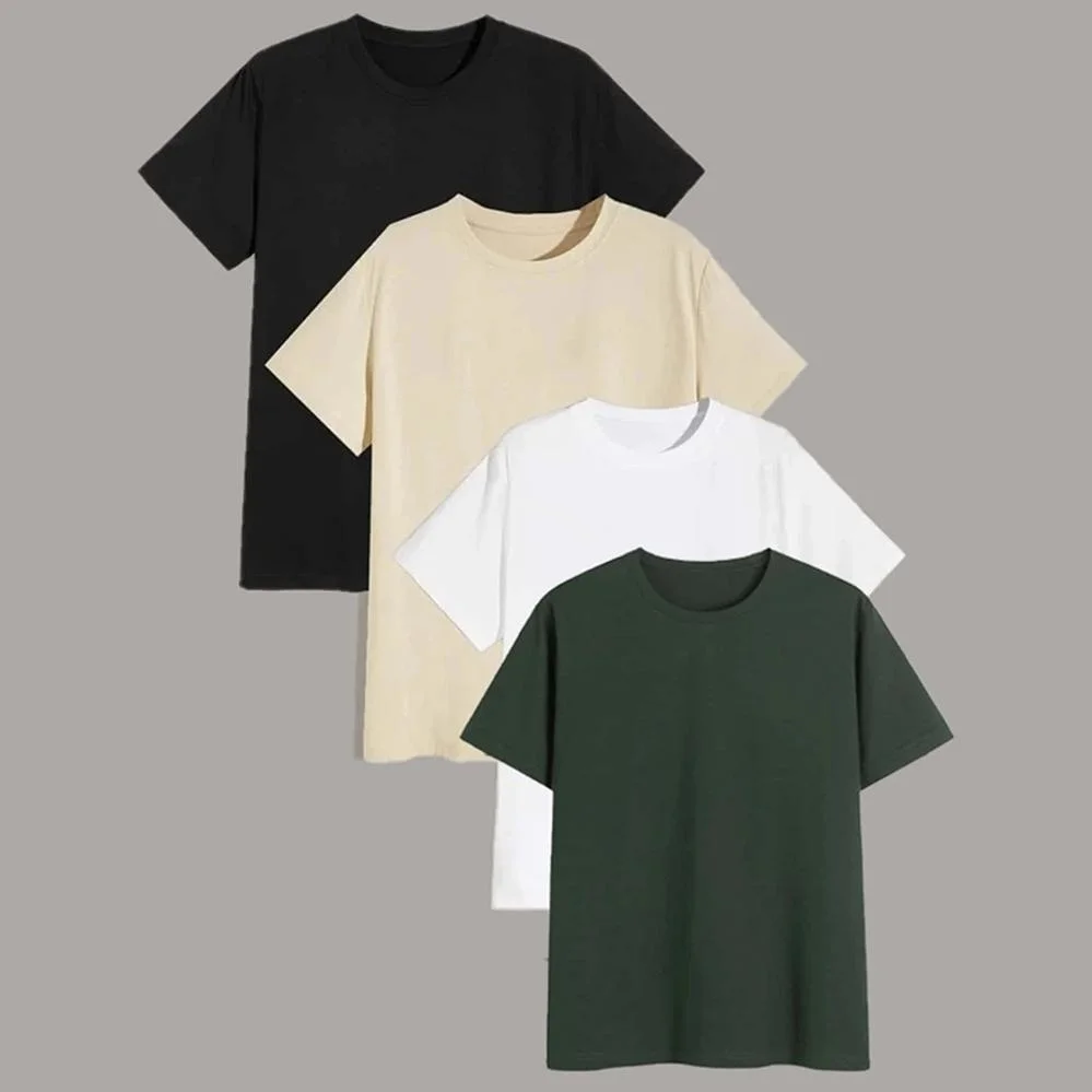Wholesale High Quality Men&prime; S Plain T Shirts White Tee Shirt Custom Sublimation Mens Tshirts Blanks Oversized T-Shirts for Summer