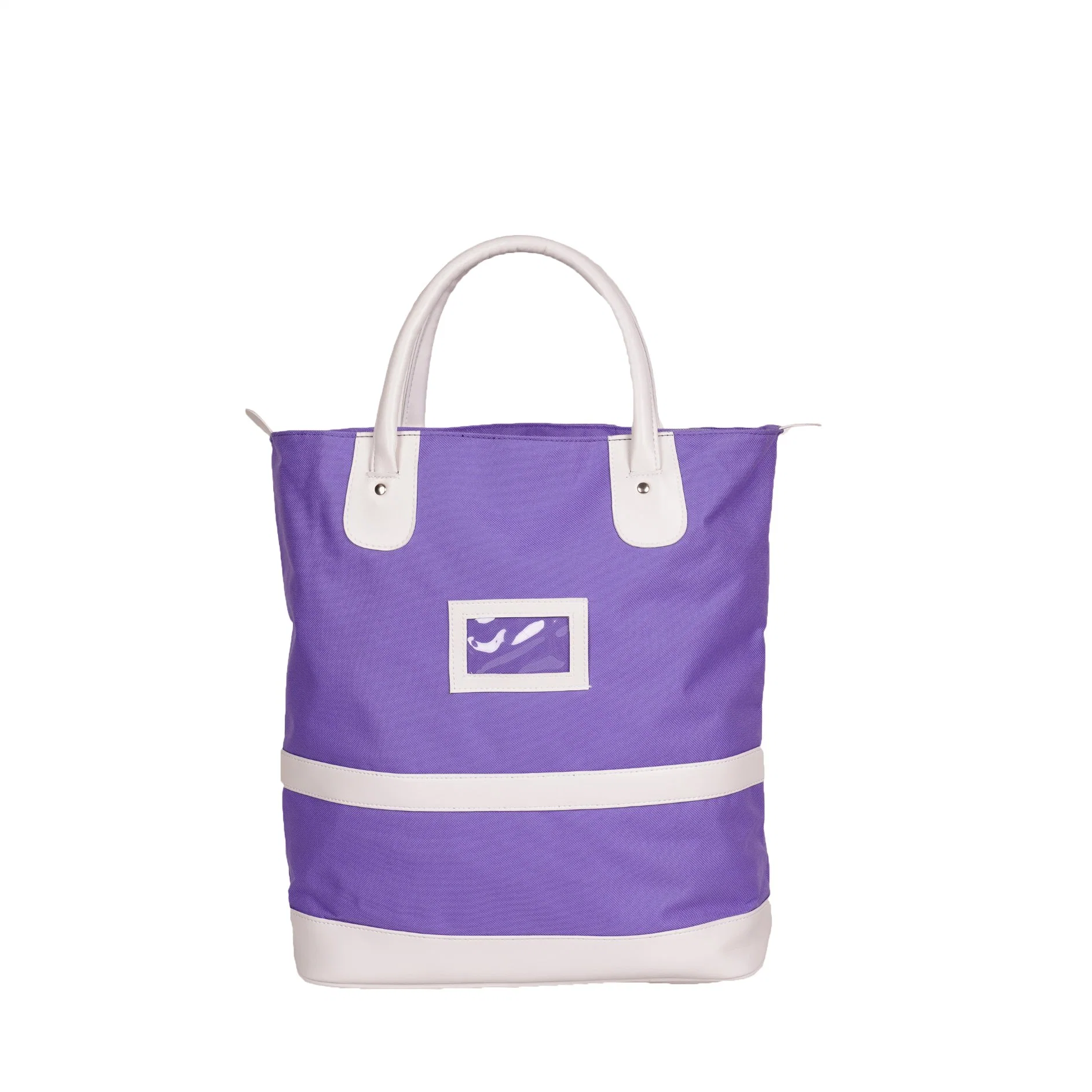 Design de mode OEM deux poignées de sac fourre-tout transportant un sac de shopping avec logo personnalisé