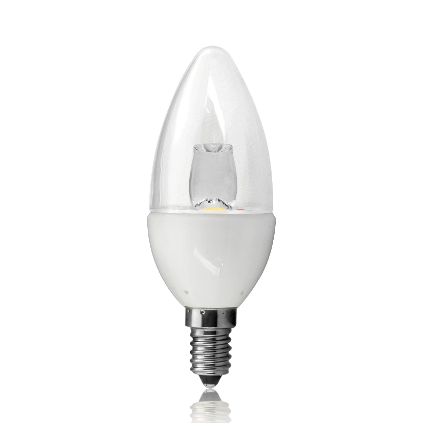 Verre LED Shell C37 Bougie avec lampe réglable