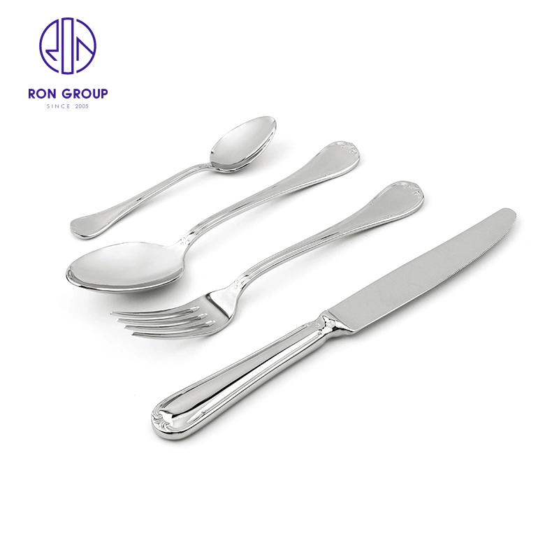 Western Restaurant Hotel Kitchen Silver Stainless Steel Western Food Tableware