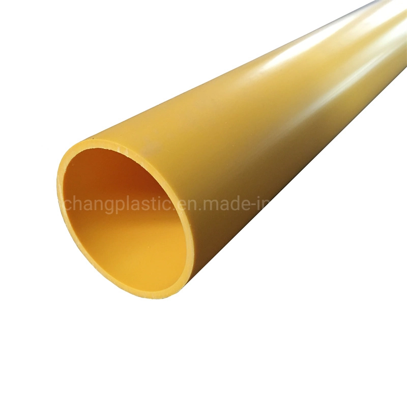 Thick Yellow Polypropylene PP Plastic Extrusion Tube Pipe for Road Marking Snow Poles 76mm Outer Diameter