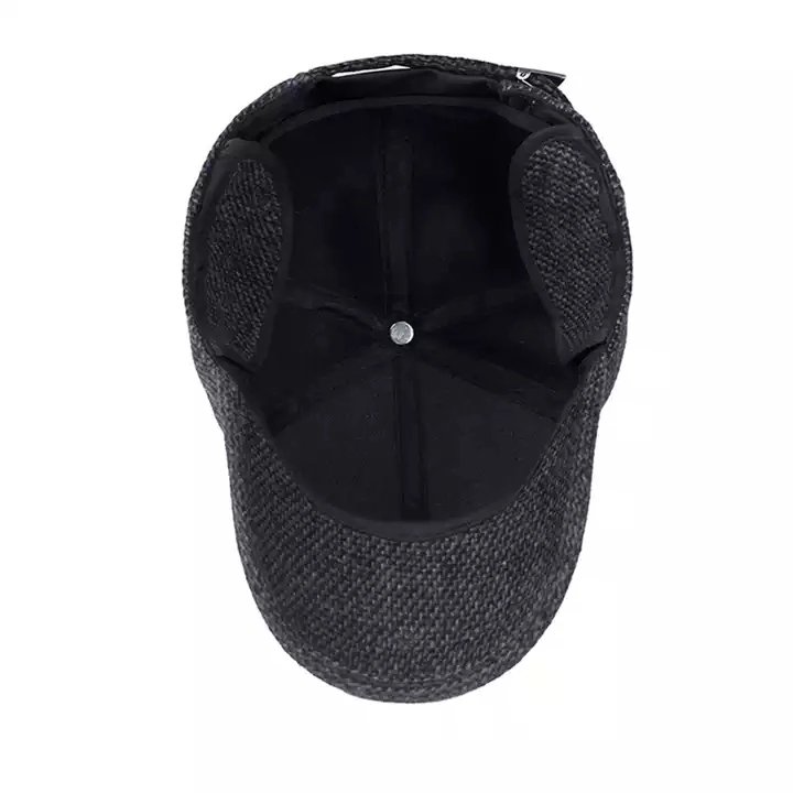 Warm Winter Spring Thickened Baseball Cap with Ears Men's Cotton Hat Snapback Hats Ear Flaps for Men Hat